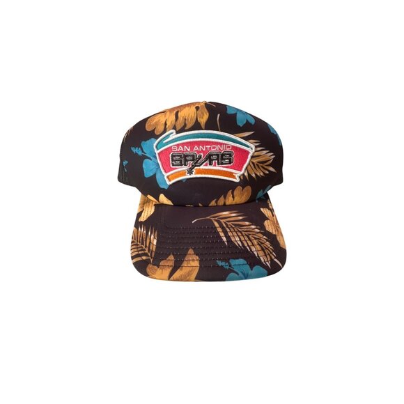 Mitchell & Ness San Antonio Spurs Snapback Hat Tropical Print - Picture 1 of 4